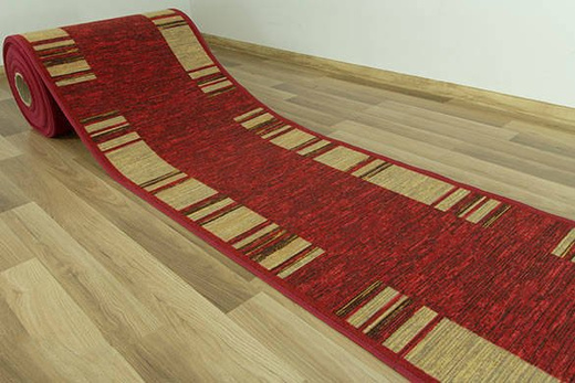 Antypoślizgowy Chodnik Adagio 31 bordo szerokość 100 cm