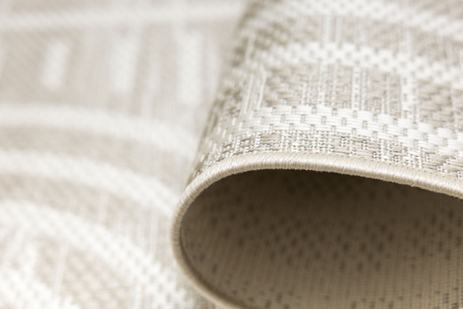 Dywan Sznurkowy Haga 03606E cream/vizon Beż Krem Geometria Outdoor