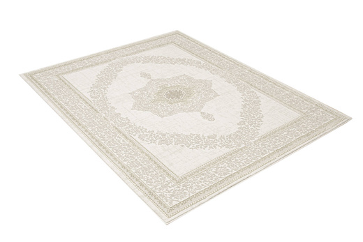 Lśniący Dywan Allora Plus F344A Cream/Cream Krem Beż Ornament