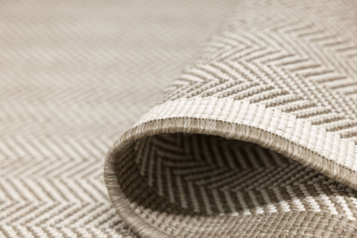 Dwustronny Sznurkowy Chodnik Brussels 205681/10610 Linen Krem Beż Jodełka szerokość 80 cm