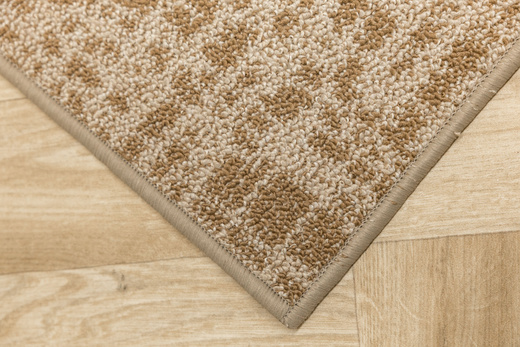 Wykładzina Traffic 68 Beige Beż Brąz Kratka Melanż szerokość 4 m