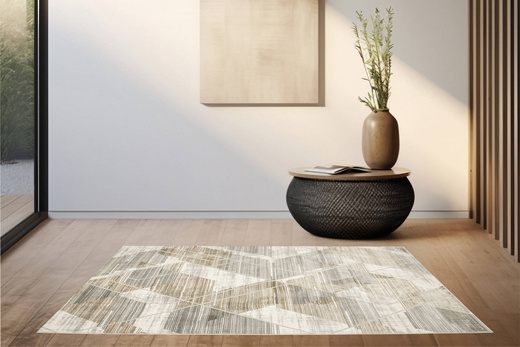 Dywan Adana J0065 Gray Szary Beż Romby