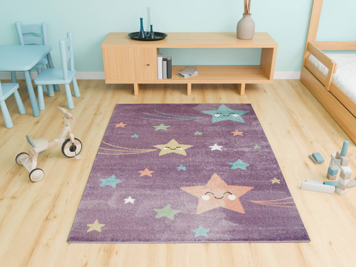 Dywan Lima 1296A lila/blue Uśmiechnięte Gwiazdki