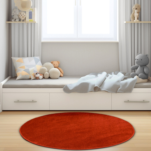 Okrągły Dywan Lima 2081A Red Czerwony pod choinkę