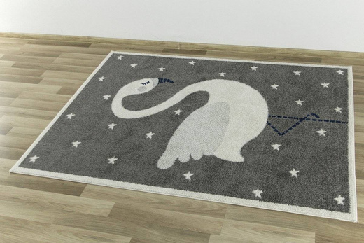 Dywan EMILY KIDS 2343A d.gri/bone szary łabędź