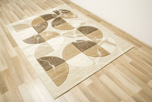Dywan Amelia A472A cream/beige Beżowy Brązowy Półkola Marmur