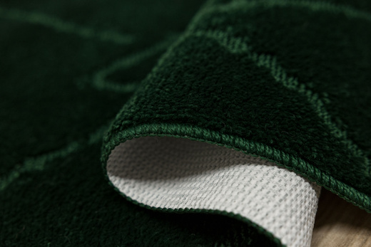 Komplet 3-częściowy Łazienkowy Moreno Green Butelkowa Zieleń Romby