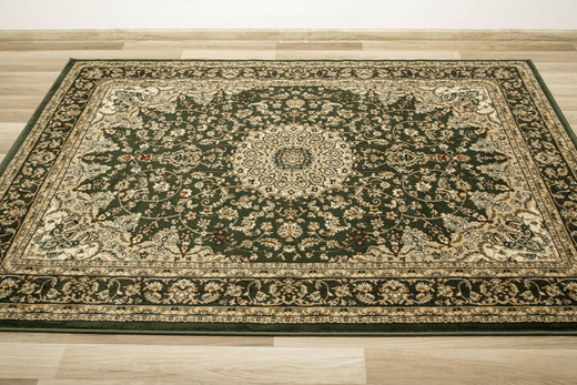 Dywan Super Rose 3558A d.green/d.gree Ornament Rozeta Zieleń