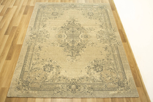 Wełniany Dywan Ornamentowy Agnus Sanio Krem