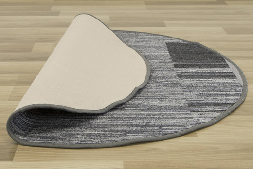 Antypoślizgowy Okrągły Dywan Adagio 19 Jasny Szary