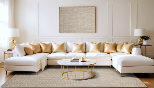 Antypoślizgowy Dywan Scandigel 5787/UT6D Brąz Beż Gruby Splot