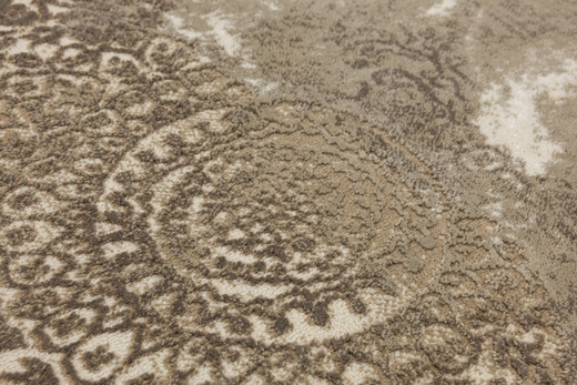 Okrągły Dywan Galya GAK11A brown/brown Beż Krem Boutique