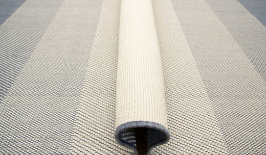 Dywan Dwustronny Sznurkowy Brussels 205248/10310 Ocean Niebieski Krem Pasy Outdoor