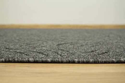 Dywan Presto 75 Grey Melanż Ciemny Szary Czarny