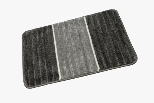 Komplet 3-częściowy Łazienkowy Como Grey Szary Krem Pasy