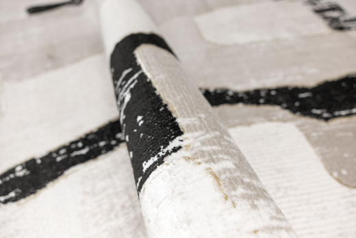 Dywan Kashmir KR204S Vizon/Black Beż Czarny Złoty Tynk