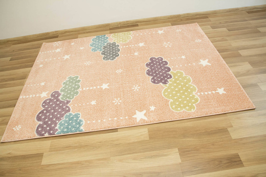 Dywan Lima B069A rose/cream Chmurki Gwiazdki Róż