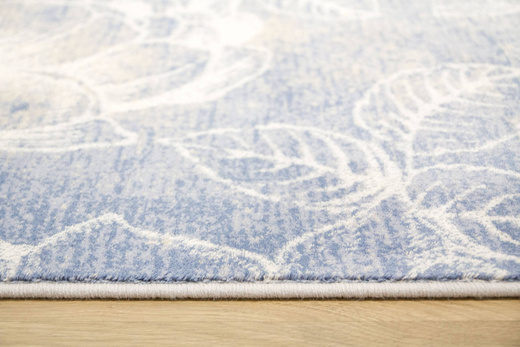 Wełniany Dywan Isfahan Rhode Beige Niebieski Beżowy Kwiaty