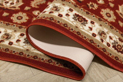 Chodnik Antypoślizgowy Antico 31 Bordo Ornament szerokość 67 cm