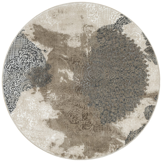 Okrągły Dywan Galya GAK11C grey/brown Beż Szary Boutique