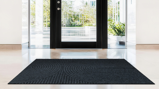 Wycieraczka Antypoślizgowa Tłoczona T-025 Grafit Półkola