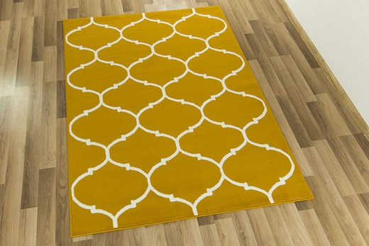 Dywan LUNA 502682/89955 mustard koniczyna