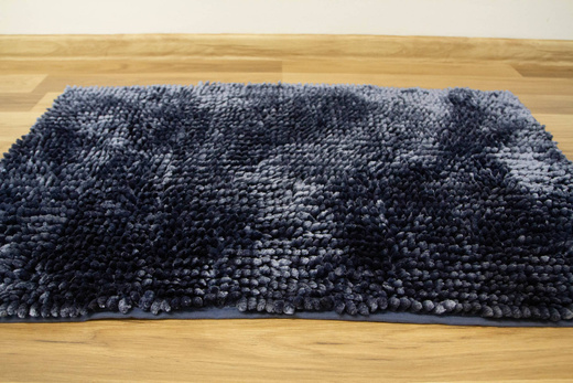 Antypoślizgowy Dywanik Łazienkowy Shiny Chenille 504367 Granatowy