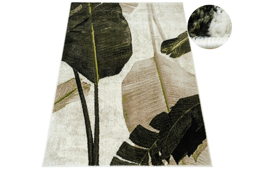 Dywan Clara 02777A cream/olive Zieleń Brąz Liście
