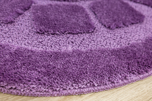 Dywanik Okrągły Łazienkowy Antypoślizgowy Ocean Fiolet