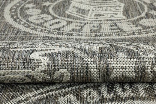 Antypoślizgowy Dywan FLEX 1907/P91 Brąz Szary Coffee