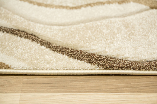 Chodnik Amelia B178A Beżowy Brązowy Wstęgi Fale szerokość 100 cm