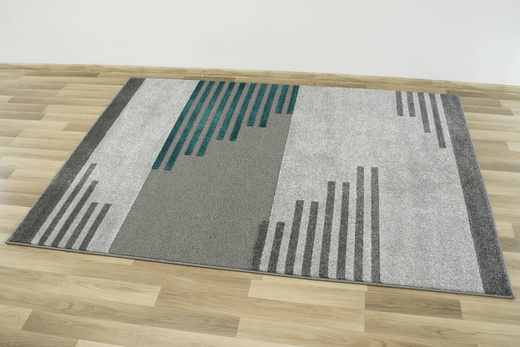 Dywan Agnella Meteo Portat zielony z efektem 3D