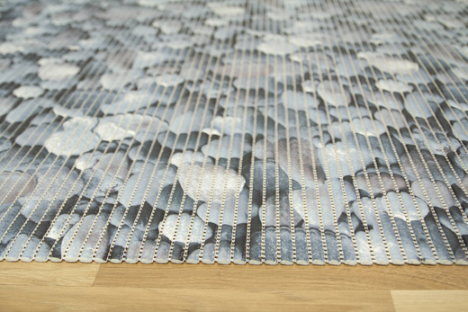 Mata Łazienkowa Softy-tex 910 Niebieskie Kamienie szerokość 130 cm