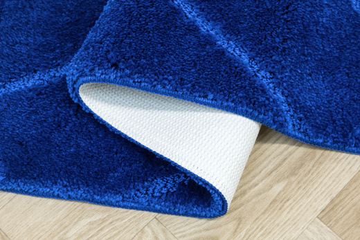 Dywanik Łazienkowy Antypoślizgowy Moreno Blue Niebieski Romby
