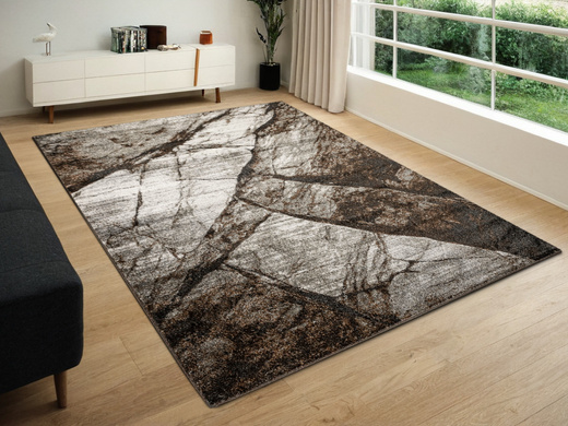 Dywan Ponte N889A d.brown/l.grey Brąz Szary Marmur
