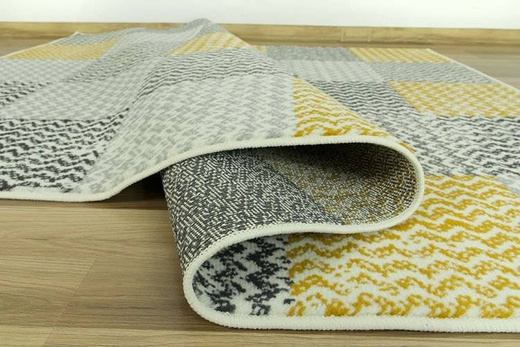 Dywan Luna 503568/89935 mustard patchwork