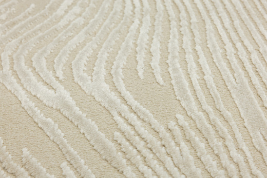 Dywan Misha J111A beige/beige Beżowy Linie Fale