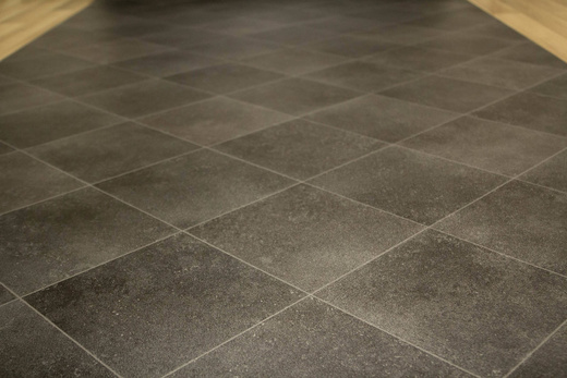 Wykładzina PCV Atlantic Toulouse 009 Antracyt Srebrny Romby szerokość 3 m