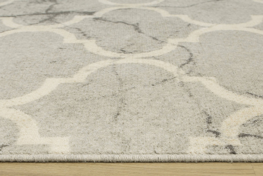 Dywan Wełniany Isfahan-M Eveil Popielaty koniczyna marmur beton