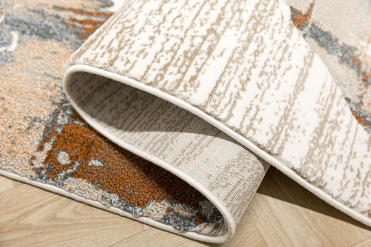 Dywan Argent 14717 O11 Orange Niebieski Pomarańczowy Marmur