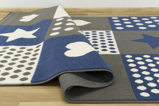 Dywan KIDS 533914/94915 grey/jeans patchwork