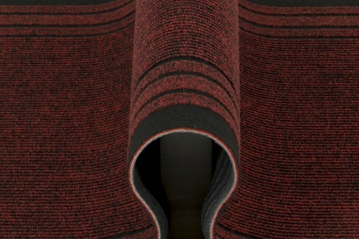 Antypoślizgowy Chodnik Wycieraczka Rekord 877 bordo szerokość 67 cm