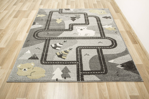 Dywan Dziecięcy Lima F498A l.grey/cream Uliczki Misie