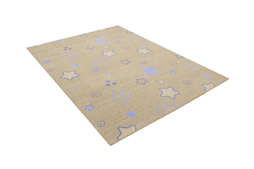 Welurowy Dywan Dziecięcy Stars Cfl-s1 Pastelowe Gwiazdki