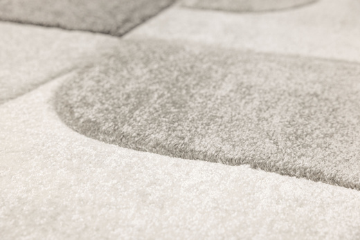 Dywan Kandy N381A l.grey/d.grey Szary Krem Fryz