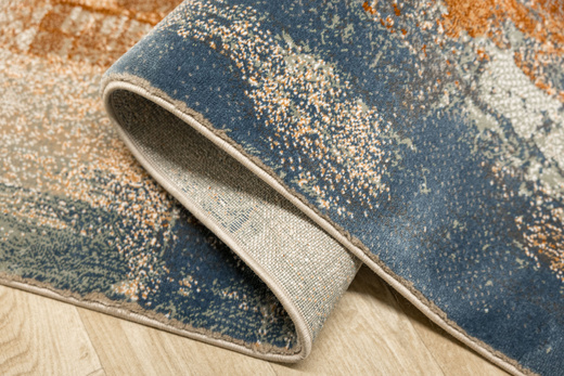 Dywan Argent 16434 O10 Orange Niebieski Pomarańczowy Tynk