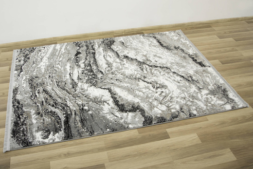 Dywan Exclusive 100 grey/black Szary Czarny Beż Marmur