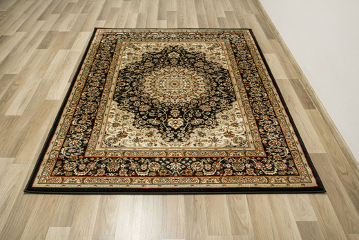 Dywan Super Rose 1874A black/black Czarny Brąz Beż