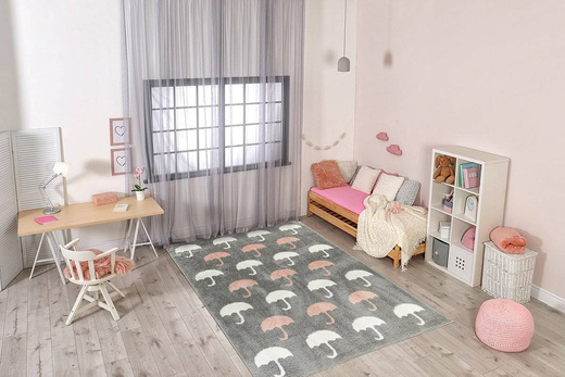 Dywan Shaggy Slim 9998 grey/multi parasolki