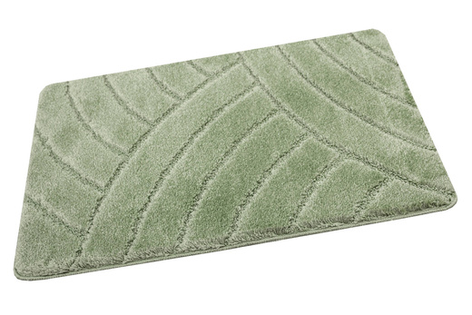 Dywanik Łazienkowy Antypoślizgowy Sash Sage Zielony Pasy